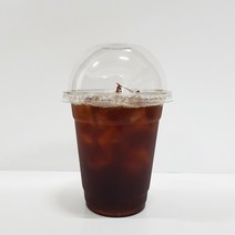 커피바바 92파이 14온스 아이스컵 + 무타공돔뚜껑 세트, 4세트, 410ml