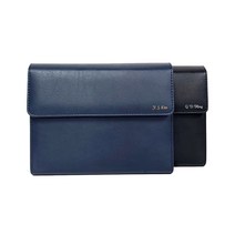 이니셜스 도어형 다이어리 / 이니셜 로고 각인 6공 가죽 플래너 2024 먼슬리 32절 25절 B6 A5 리필 속지, 클래식 도어형_네이비