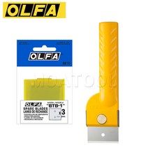 OLFA 가죽 스크래퍼 스크레퍼 헤라 해라 올파BTC-1 칼날BTB-1 3EA, 스크래퍼BTC-1, 3개