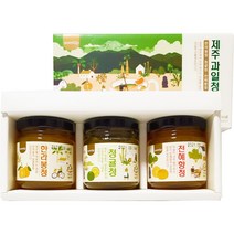 제주 과일청 3종세트(한라봉+청귤+천혜향 100g씩 3개입), 2박스