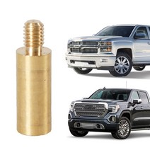 자동차 안테나 샤크안테나 dmb 후방카메라 네비게이션 gmc sierra amp용 어댑터 7mm 암-6mm 수 chevy silverado 2007-2019 트럭에 짧은 총알, 없음