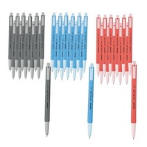 모나미 153 CLIP 볼펜 3종 세트 0.5mm, Black+Blue+Red, 31세트