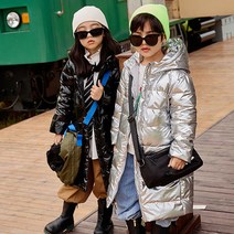 키즈롱패딩 아기패딩 주니어 경량 후리스 점파