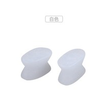 무지외반증 발가락교정 새끼발가락 발가락링 휜발 외반 모지 스플리터 분리 패드, 한 사이즈, 흰색 S+M+L size=3 쌍