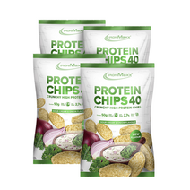 아이언맥스 프로틴 칩스 40 - 50g 4개묶음 (2가지맛), 사워크림향 앤 양파맛 4개묶음
