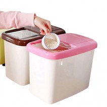 계량컵 세트 10kg 잡곡 쌀통 슬라이딩 커버 곡물 냉장 보관 상부장 하부장 정리 수납