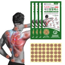 자석 동전 파스 근육통 패인팔팔패스 자석파스패치, 4박스(80개입)+리필패치20입
