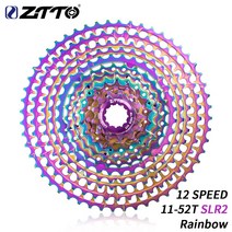ZTTO 12 속도 자전거 카세트 S 11-52T SLR MTB k7 HG 허브 gx 독수리 산악 스프로킷 Freewheel, 11 12S 52T SLR Rainbow