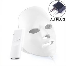 휴비나인 LED가면 할로윈가면 LED마스크 Led 마스크 풀 페이스 뷰티 디바이스 광자 피부 회춘 주름 여드름 제거제 스킨 케어 도구 마스카라 7 가지 색상, AU plug Led Mask, 04 AU plug Led Mask