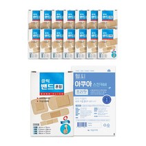 밴드클릭(Band Click)아크리놀반창고(일회용)+ 슈퍼픽스멸균방수밴드 대일 밴드클릭 혼합 22매입 x15개 가성비 좋은 국산 반창고 + 헬씨아쿠아프리컷 1매 방수필름, 밴드클릭 혼합 22매입x15개 + 헬씨아쿠아프리컷 1매