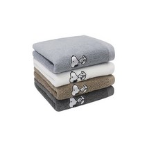 스누피 리버40 10장 세트140g/454gsm/40X80cm/최고급 면100%.송월타올, 갈색+때밀이2장