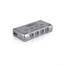 1대4 USB2.0 프린터 선택기 공유기 NEXT-3504PST, 단품