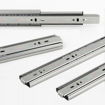 댐핑 가구서랍레일 2단/3단 광폭 볼레일 (좌우 1조), 06_3단 댐퍼레일_500mm_2개1조