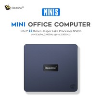 미니PC 데스크탑 고사양 Beelink mini s windows 11 intel 11th gen jasper lake n5095 ddr4 8g 128g 16gb 512gb, n5095 16기가 램, 1tbgb SSD