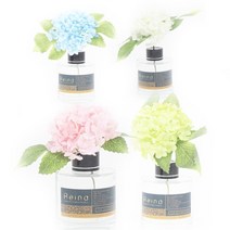 아도라하우스 레이나퍼퓸 스노우수국 블랙 플라워디퓨저 120mlx2, 핑크 청포도2개