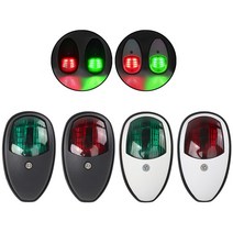 피트인 항해등 10V-30V LED 선박 요트 해양등 써치라이트 선미등, 돔타입항해등화이트(그린)