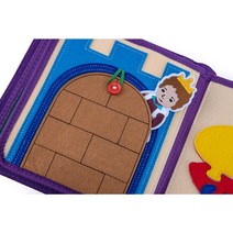 마이퍼스트북 NO.6 동화세계 (색감공부와 창의력 발달 보라색) 몬테소리 아기 헝겊책 촉감발달완구