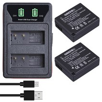 저무리 호환제품 파나소닉 LUMIX GF5 GF6 GX7 LX100 GX80 GX85 용 USB 및 Type-c가있는 1500mAh DMW-BLG10 DMW BLG10 BLG10, 06 2B with Charger, 06 2B with Charger