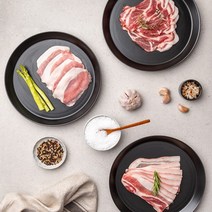 지리산 흑돼지 대패 모음 후지 등심 오겹살 목살 200g x 2 구이 캠핑 구이 바베큐 숯불, 후지대패구이 200g x 2