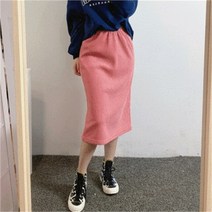 비위치 비위치 융기모) 코듀로이골덴밴딩뒷트임롱스커트 (9390327)