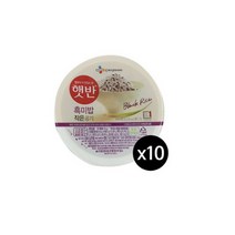 cj 햇반 흑미밥 작은공기 130g 10개20개, 10개
