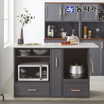 동서가구 소프 로이 홈바 렌지대형 아일랜드 홈바 DNA035, 그레이
