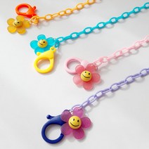 아크릴 체인 마스크 스트랩 목걸이 마스크줄 분실방지 안경줄 꽃무늬 컬러