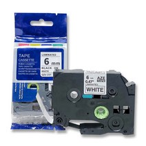 브라더 호환 라벨테이프 6mm~36mm 라벨지 리필 라벨기, 12mm_베리핑크_검정글자(TZc-MQP31)