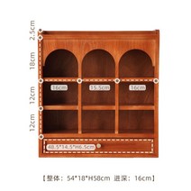 원목그릇장 홈카페 엔틱그릇장 찬장 카페장 주방그릇장, 브라운-9구