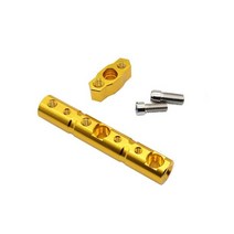 오토바이 확장기 기본 브래킷 스포트라이트 크로스바 백미러 랙 어댑터 홀더 액세서리, 03 yellow