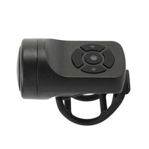 120dB 시끄러운 자전거 벨 전자 링 4 가지 사운드 모드 충전식 안전 사이클링 도구 교체 부품, 미국, Black