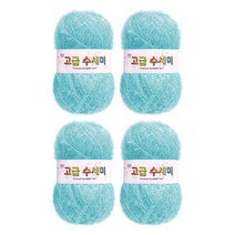 울클럽 별꽃수세미 DIY 고급수세미실 4볼세트 + 동영상제공, 155소프트마린