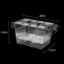 아크릴수족관 Fish Breeding Incubator Isolation Box Acrylic Tank Spawning Hatching Room for Aquarium Access, [03] Large