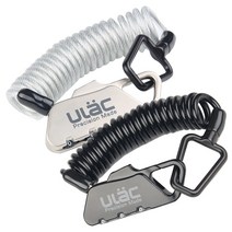 ULAC 와이어락 자전거열쇠 자물쇠, 실버