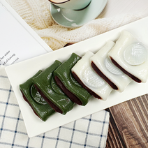 잇츠떡 앙꼬절편 팥앙금떡 떡맛집 아침대용떡 냉동떡 간식떡 쑥떡, 60g, 40봉(백+쑥)