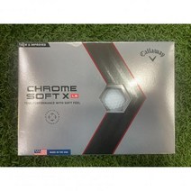 중고 미사용 새상품 캘러웨이 크롬소프트 CHROME SOFT X LS 22 4피스 골프공 화이트, 없음
