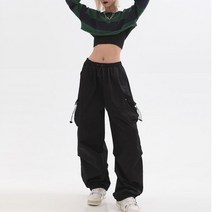 아방핏 밴딩 스트링 카고 조거팬츠