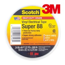 JAYART_3M Scotch Super 88 비닐 전기 절연 테이프 19mmx20M 파이프보수재 보수용 부식방지 보수재 배관 배관재 방수+jac220909, 제이아트co_단일옵션, ○JayA520_단일옵션