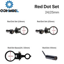 다이오드 모듈 레드 도트 장치 포지셔닝 DC 5V DIY Co2 레이저 조각 커팅 헤드용, 04 Red Dot Base (24mm)