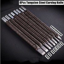 미니선반기계 소형 탁상 목 선반 기계 미니 비즈 폴리셔 DIY CNC 가공 테이블 목공 목재 도구 표준 세트 DC 12V-24V 96W, 8pc carving knife