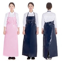 방수앞치마 특대 식당 주방 업소용 비닐 식품공장 앞치마, 흰색
