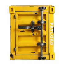 특이한 금고 빈티지 가정용 미니 개인 디자인 인테리어 소품 고급 금장, 노란색