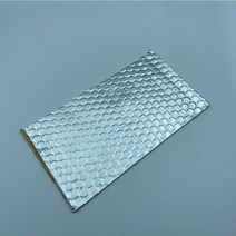차량용 차음 방음 흠음 단열 재 20x10cm 부틸 고무 자동차 사운드 데드너 매트 2mm 1pcs 소음 열 데드닝 자동차 후드 도어 트렁크 용 댐핑 매트, 은빛2mmx10cmx20cm