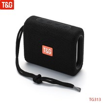 블루투스 스피커 앰프 TG313 휴대용 무선 베이스 서브 우퍼 방수 야외 스피커 붐박스 TF USB 스테레오, 01 black