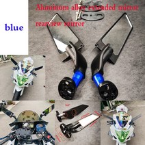 오토바이 미러 수정 된 바람 날개 가능한 회전 모토 액세서리 야마하 YZF R25 R3 FZ6R, 4D