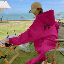 롱 후드집업 여성 봄가을 기모 도톰 빅사이즈 가디건 스커트 FC4797