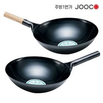 주방1번가 주코(JOOCO) 북경팬 궁중팬 튀김팬 중국팬 중화팬, 나무손잡이 / 30cm (지름)