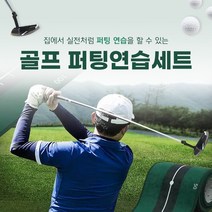 퍼팅 퍼터 골프 연습세트 5종(퍼팅 매트+퍼터+공+홀컵+깃발) 골프퍼팅세트, 단품