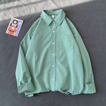 셔츠 남자 봄가을 계절 트렌드 디자인감각 상의 눈길을 끄는 건달카리스마 산들바람 코디 코트 2047964100