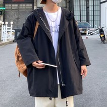 남자 롱피쉬테일 롱야상 아우터 바람막이 사이즈번역